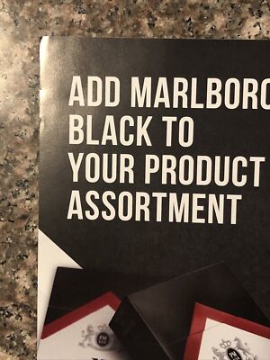 2023 Marlboro Black Cigarettes PRINT AD Convenience Store