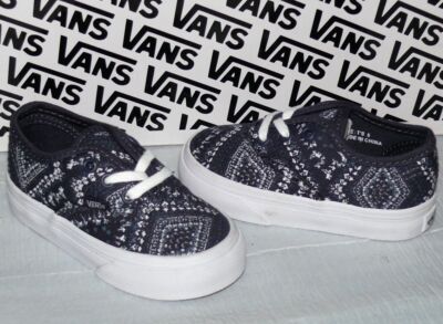 Vans Authentic T'S Canvas Kinder Schuhe Sneaker EU 21 Ditsy Bandana Parasian Nig