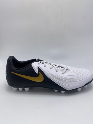 Nike Phantom GX II Academy AG White Black Gold Cleats (FJ2552 100