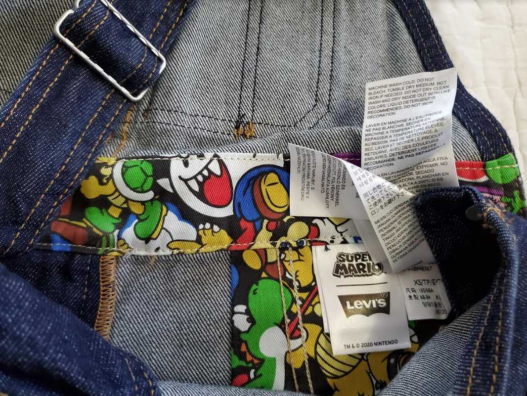 DTQ012 LEVIS　SUPER MARIO オーバーオール　L DTQ012 LEVIS SUPER MARIO オーバーオール L