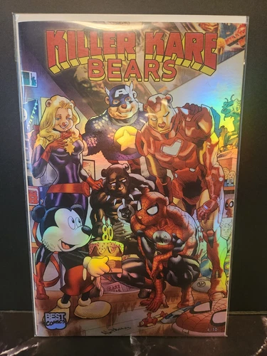 Killer Kare Bears - Disney D23 Birthday Homage - Chrome Foil Virgin - Ltd #6/10
