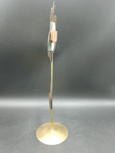 Jean Vinay (1907-1978): "flower" mirror on copper foot. Circa 1960 H 44.5 cm - Picture 5 of 9