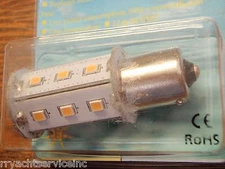 LED BULB REPLACES 1156 BAYONET BASE 390 41084P WARM WHITE SCANDVIK 10 TO 30 V 