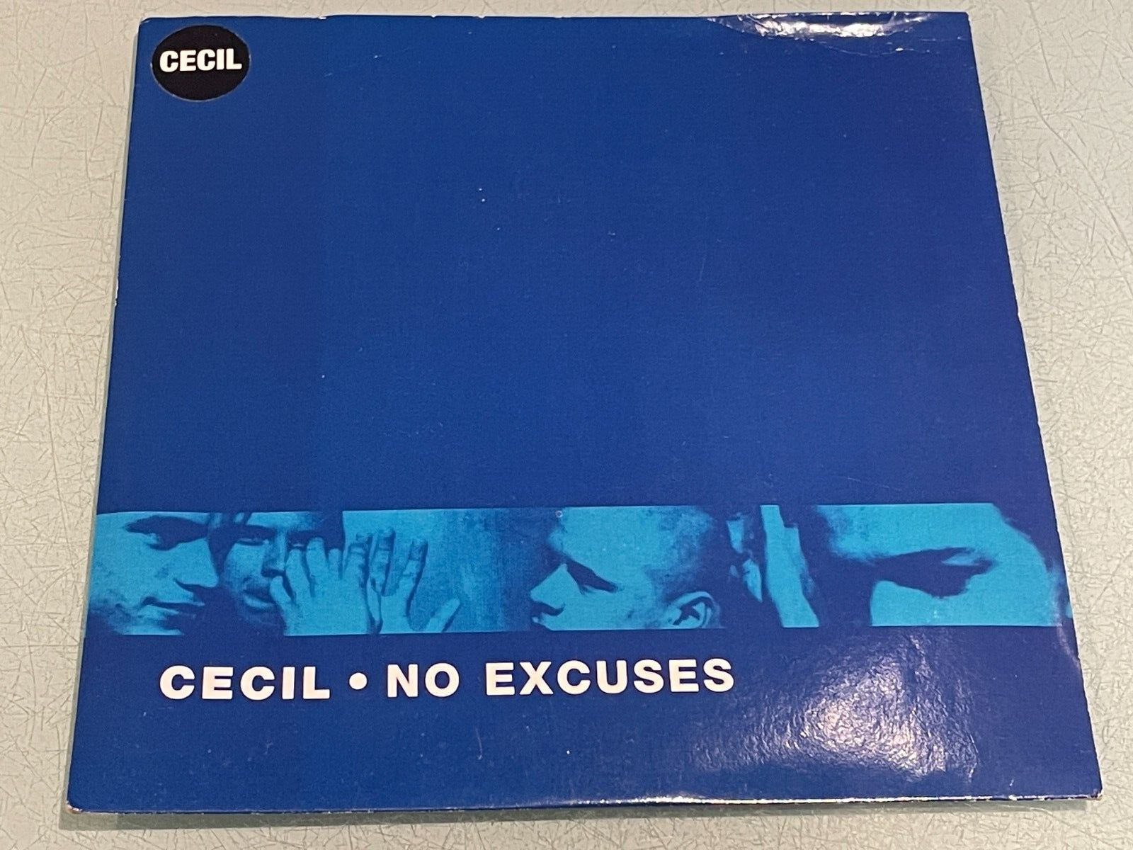 Cecil - No Excuses - Upside Down Smile - WHITE Vinyl Record 7"" Single - 1995