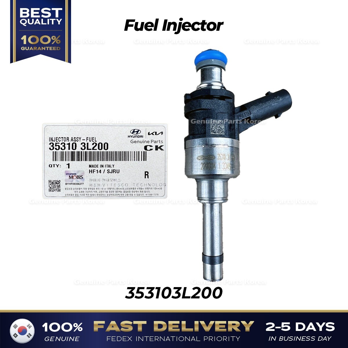 ⭐Genuine⭐ Fuel Injector 353103L200 for Hyundai Palisade Kia