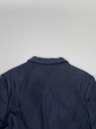 Chaqueta blazer de seda de algodón azul marino Maison Martin Margiela - Imagen 23 de 24