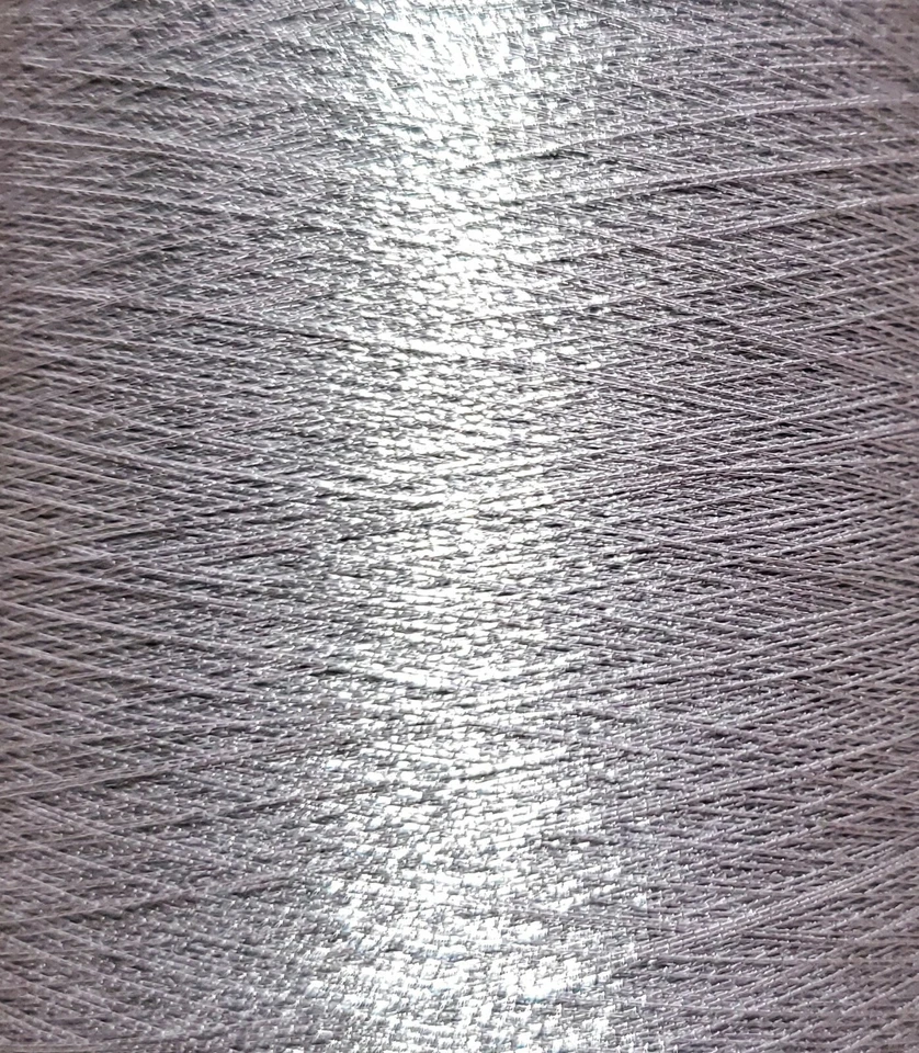 Yenmet Metallic Embroidery Thread - 5000 Meter King Size Spool - Silver SN-1 - Image 3 of 4