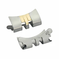 JUBILEE WATCHBAND ENDPIECE LINK FOR ROLEX 14K/SS REAL GOLD 62523D 6917 6919 13MM