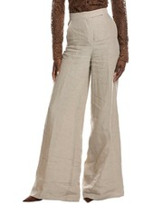 Max Mara Sequoia Long Linen Trouser Womens