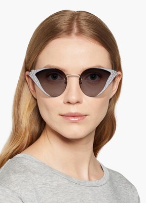 GUCCI SUNGLASSES GG0898S HOLLYWOOD FOREVER CRYSTAL CAT EYE 