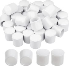 20 Pieces Rubber Door Bumper Tips White Door Stop Caps Door Stopper Bumpers