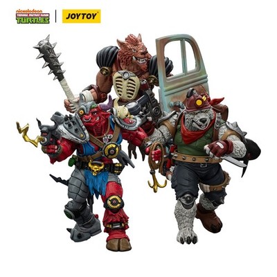 JOYTOY  TMNT   1/18  Action Figure TMNT 3 Stück