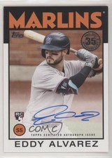 2021 Topps 1986 Topps Baseball Auto Eddy Alvarez #86A-EAL Auto 4z8