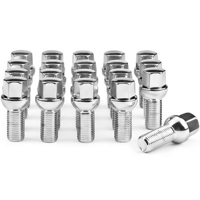 Chrome Radschrauben M14x1,5 Ersatz für Mercedes A/B/C/E/G/S-Klasse, 20 Stück K