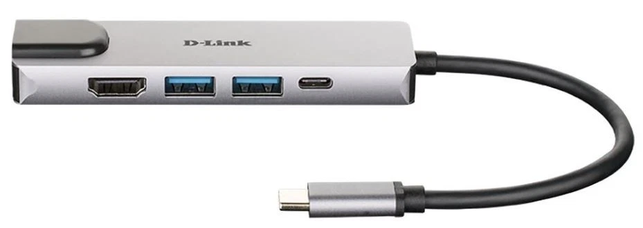 D-LINK - Hab Multiport USB-C dengan HDMI & Ethernet Gigabit, 2x USB-A, USB-C, 4 - Image 2 of 3