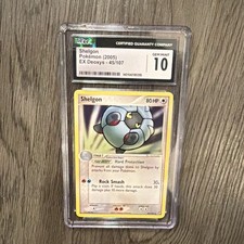 Pokemon TCG Shelgon 45/107 EX Deoxys English 2005 CGC 10 80 HP on eBay
