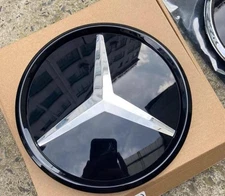 Front Mirror Black Car Grille Star Emblem Fit For Mercedes Benz C200 GLK350 C300