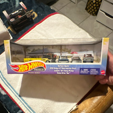 Prestine Hot Wheels Premium Horizon Hauler Collector Set featuring four classic