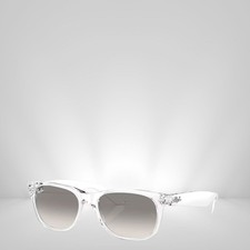Ray-Ban New Wayfarer Transparent/Grey Gradient 55 mm Sunglasses RB2132 677432