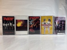 RATT Cassette Tape Lot x5 Out Of The Cellar Dancing Detonator CINDERELLA Night