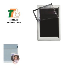 Magnetic Closure Extra Large Pet Door - Fits Screen Doors  Easy Pet Access