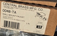 Central Brass 0048-TA1 1.5 GPM Wall Mounted Kitchen Faucet - Chrome NEW OPEN BOX