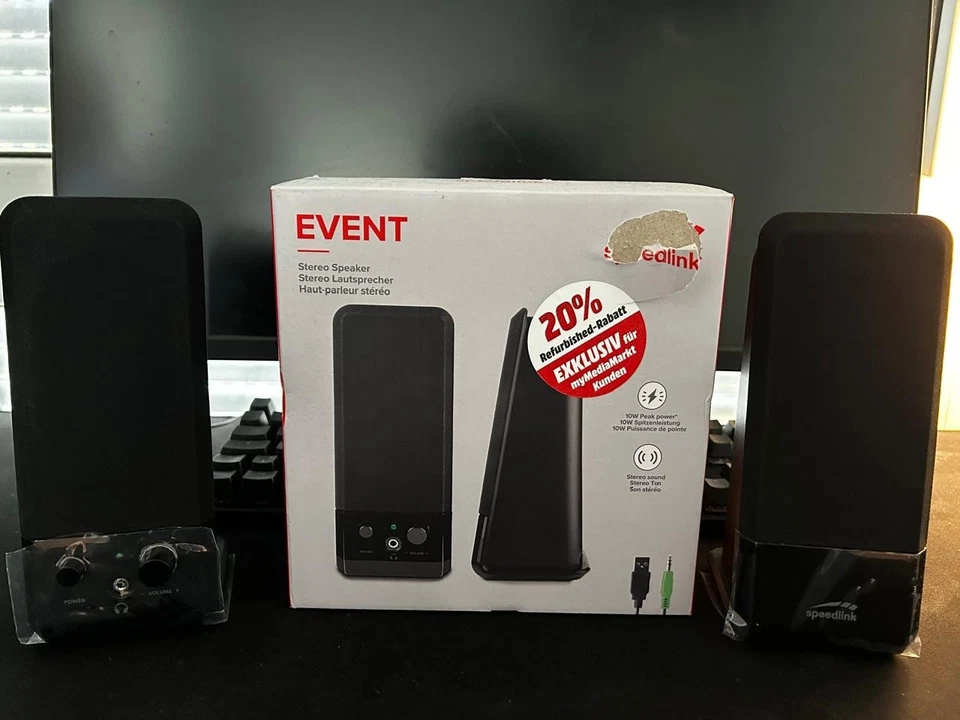 Speedlink SL 8004 BK Event Lautsprecher SEHR GÜNSTIG