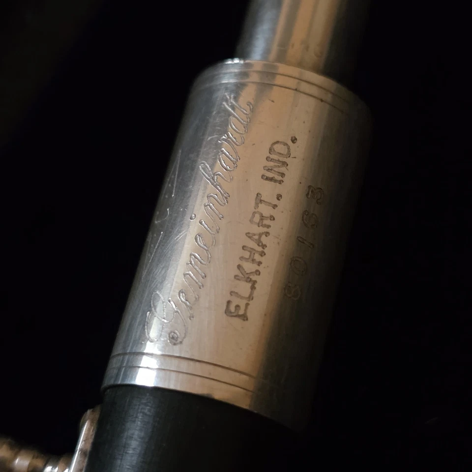 Flauta Piccolo de madera de granadilla Communhardt junta de cabeza plateada - video de demostración SIN ESTUCHE Foto 2 de 4