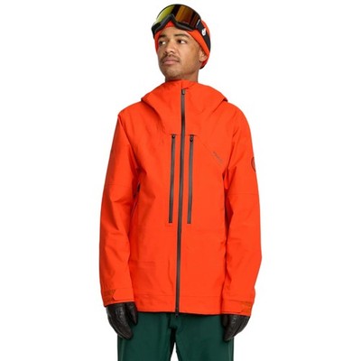 Volcom Anyox Guide Gore Pro Shell Men's Winter Jacket, Orange Shock, Large