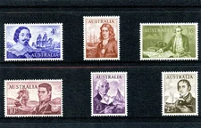 Australia 1963 QEII Navigators complete set superb MNH. SG 355-360.