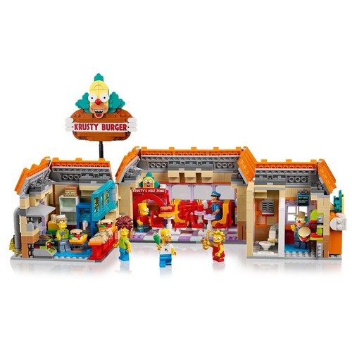 LEGO 10352 ICONS The Simpsons Krusty Burger with Bonus Living Room Set - Picture 3 of 12
