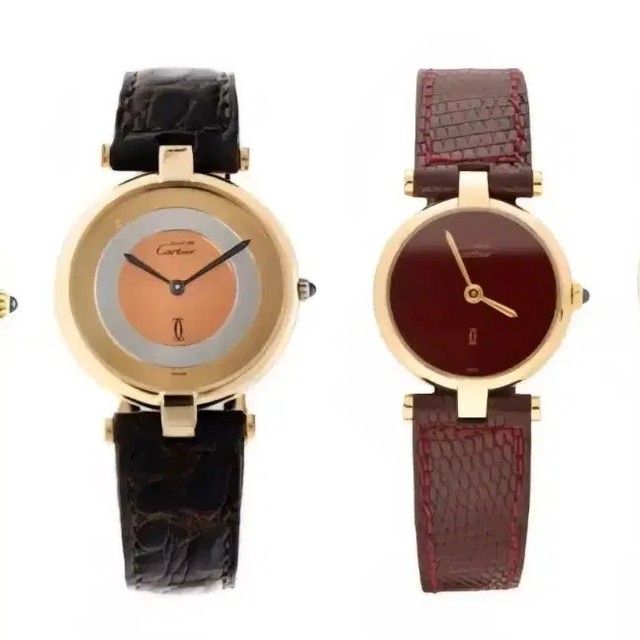 Cartier Trinity Vendome Vintage Watch with Silver Dial