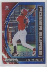 2020 Panini Prizm Draft Picks Power Surge Blue & Carolina Hyper Austin Wells v6g