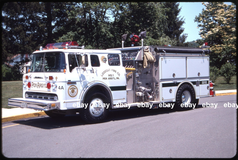 Pen Argyl PA 1987 Ford C Grumman pumper Fire Apparatus Slide