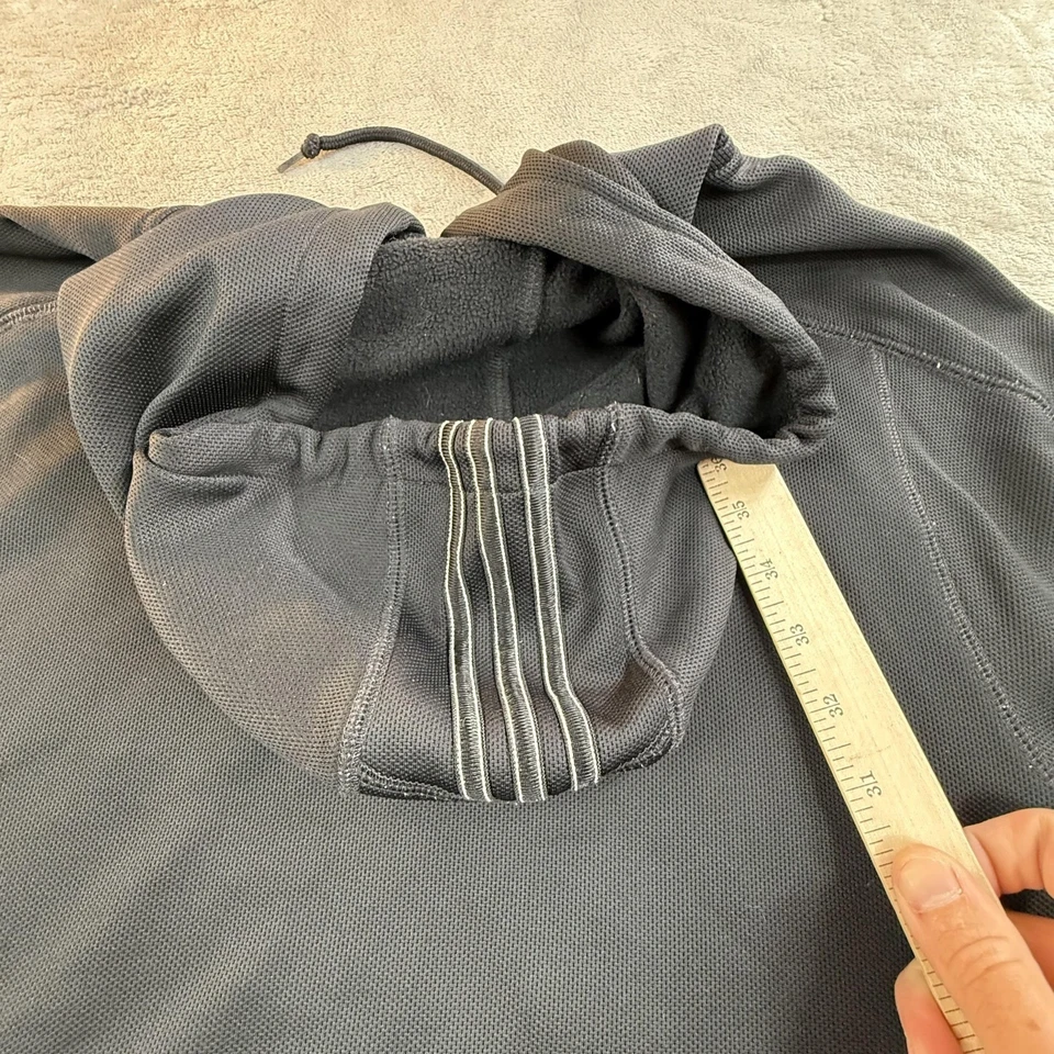 NC State Wolfpack Hoodie Mens Large Black NCAA College Adidas ClimaWarm Pullover - Image 3 of 4