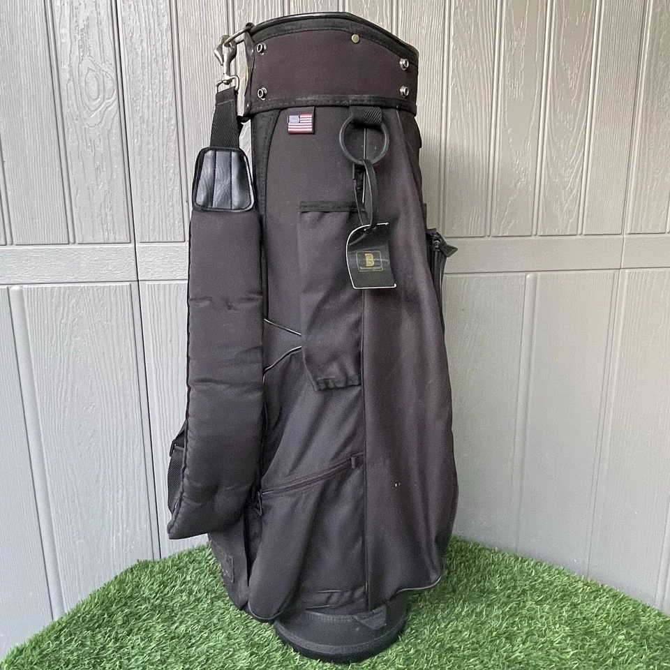 Bennington Quiet Organizer 14-Way Cart Golf Bag Black w/ Rain Hood USA Made - Image 2 of 4