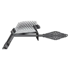 Drop-Forged Chipping Hammer, 11-1/4 in OAL, 18 oz Head, Chisel and Brush, Steel