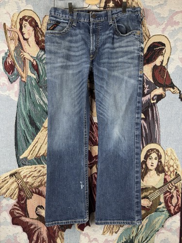 Ariat FR Work Pants 34x30 Blue Utility Cat2 2112 Fire USA M4 Low Rise Boot