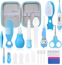 28Pcs Baby Healthcare and Grooming Kit Baby Safety Set with Hair Brush Lighting