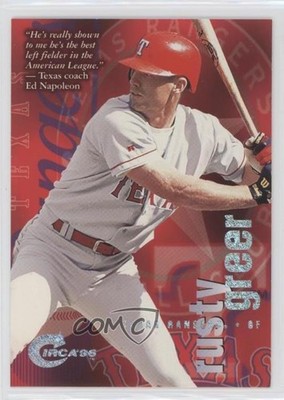1996 Skybox Circa Rave 132/150 Rusty Greer b4d