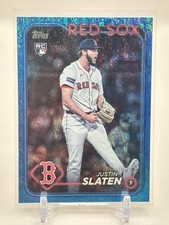 2024 Topps Update Justin Slaten #US178 Blue Holofoil 859/999 RC Red Sox