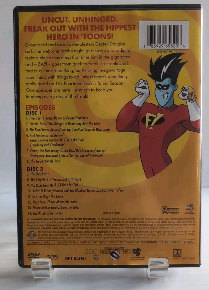 Freakazoid Season 1 DVD 2 Disc Steven Spielberg for sale online | eBay