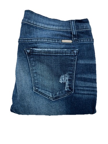 KanCan Moto Skinny Jeans Women’s Size 11 / 29 Dark Wash Distressed KC8201SD