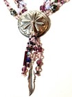 Estate Vintage Michael Redhawk Sterling Triple Strand Beaded Necklace Signed — photo 10