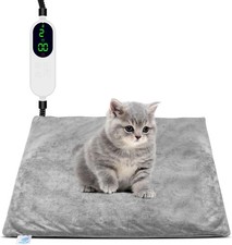 Pet Heating Pad Cats Electric Outdoor Dog Warming Bed Mat with Chew Resistant US