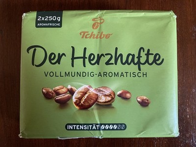 2 x250g Tchibo Der Herzhafte /The Hearty German Coffee Ground - New