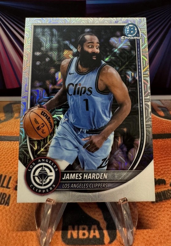 2025-26 Topps Bowman James Harden #BCV-119 Mojo Refractor LA Clippers 