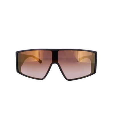 New MCM 688S 015 Matte Black Plastic  Frame Gold Tint  Lens  Sunglasses