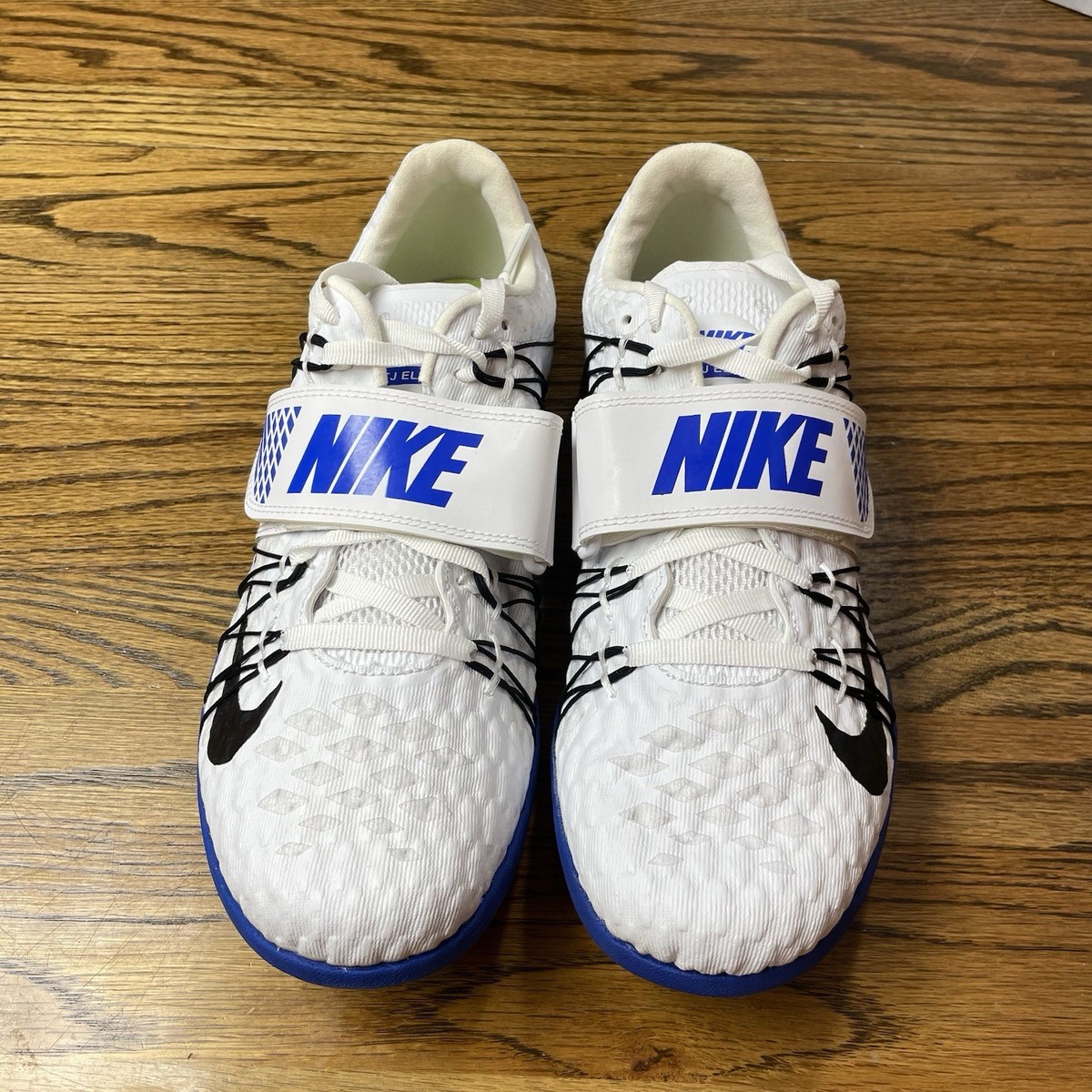 Nike Triple Jump Elite, White and Blue Spikes Mens size 9.5  display picture 1