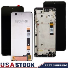 For Moto G Stylus 5G 2022 XT2215-1-4 XT2215DL LCD Touch Screen Digitizer  Frame